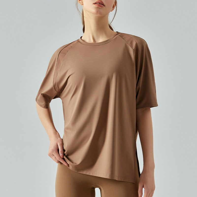 Cacao Mesh montar a la altura de la ropa equina para mujeres sueltas