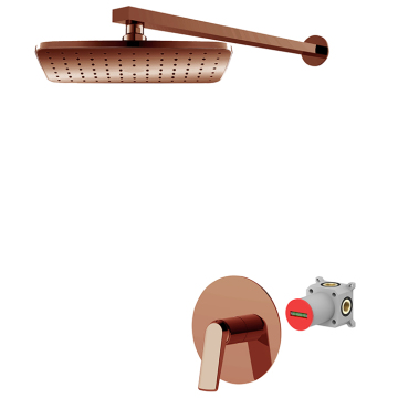 Rose Gold Bathroom Shower Head Sets
