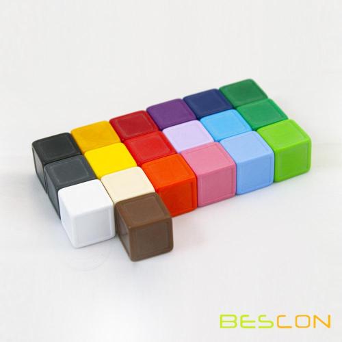 Custom Colorful Blank Indented Dice in Various Sizes