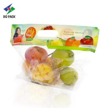 DQ PACK Printed Stand Up Pouch With Zipper Fruit vent Bag For Fruit Packaging