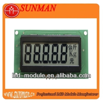 LCD display use for electronic scale