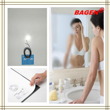 Top quality mirror heating pads for modern bathroom mirror, 16years supply for hotels