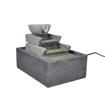 Table Fountain Wired Cup Flowing