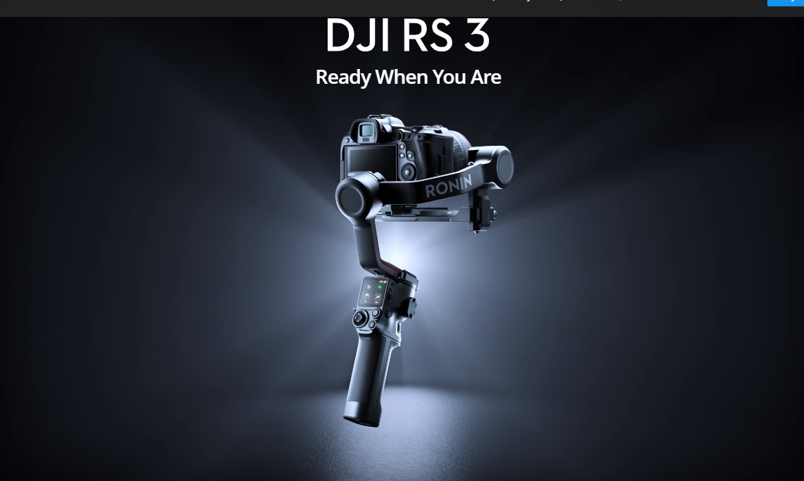 The new 2022 DJI RS 3 Handheld stabilizer 3kg heavy 1.8-inch touch color screen for 12 hours of battery life DJI RS 3
