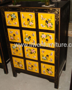 Reproduction Antique Painted Cd Cabinet?