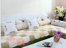 Compacts Quilting Beige Cobble Stone Seat Cushions Sofa