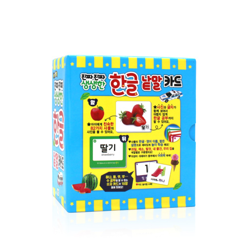 Cartões infantis coreanos com flashes educacionais OEM para venda