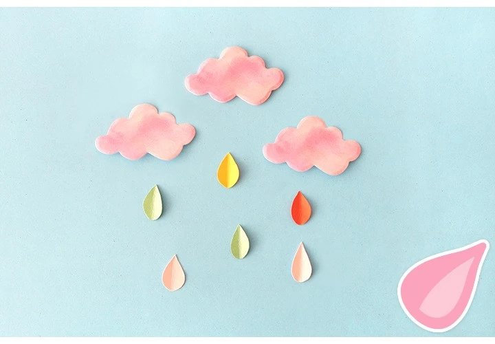 Rainbow and Cloud Shape N Post Sticky Notes Paper Pad