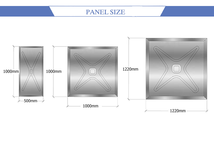 Hot dipped galvanized water tank