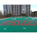 Sistema de pisos de deportes de baloncesto portátiles al aire libre