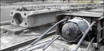 In 1997 Construction used pneumatic rubber core molds