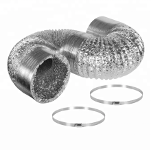 Dryer Vent Hose Aluminum Flexible Duct Ventilation Kit with 2 Clamps