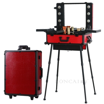 2016 Makeup Trolley Train Case with Light