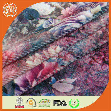 Fashionable digital print uncut corduroy fabric