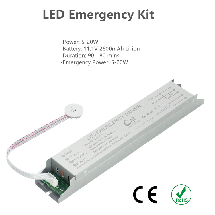 Motorista de LED de emergência industrial para LEDs de 5 a 20W