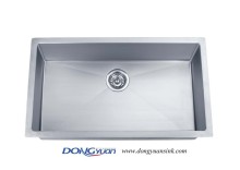 Small Radius Single Bowl Undermount Handmade Kitchen Sinks