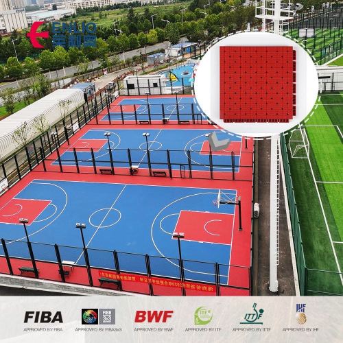 Sàn thể thao ngoài trời của Renio thích hợp cho quần vợt, bóng rổ, futsal