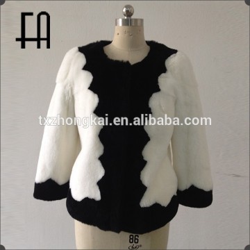 Factory directly wholesale price short fur jacket /short rabbit fur jacket