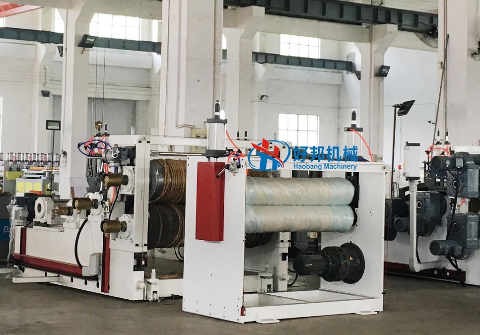 SPC Calcium Plastic Waterproof Plastic Sheet Extrusion Line