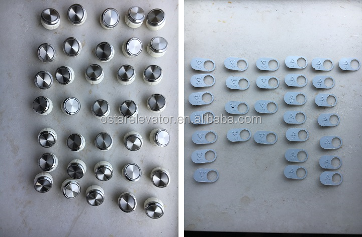 Stainless Steel Durable Elevator Push Button Anti-violence Button Elevator Parts