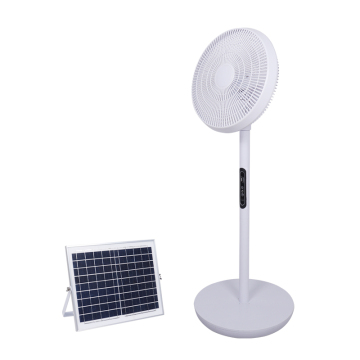 Quiet Solar-Powered Floor Fan with Long Battery Life and Easy Mobility