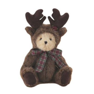 Black deer dress up bear plush toys