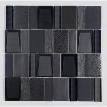 Phòng tắm khách sạn Black Art Glass Mosaic Gạch hỗn hợp