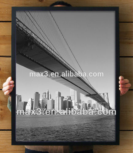 High quality eco-friendly MDF black frame photo wall decoration frame photo