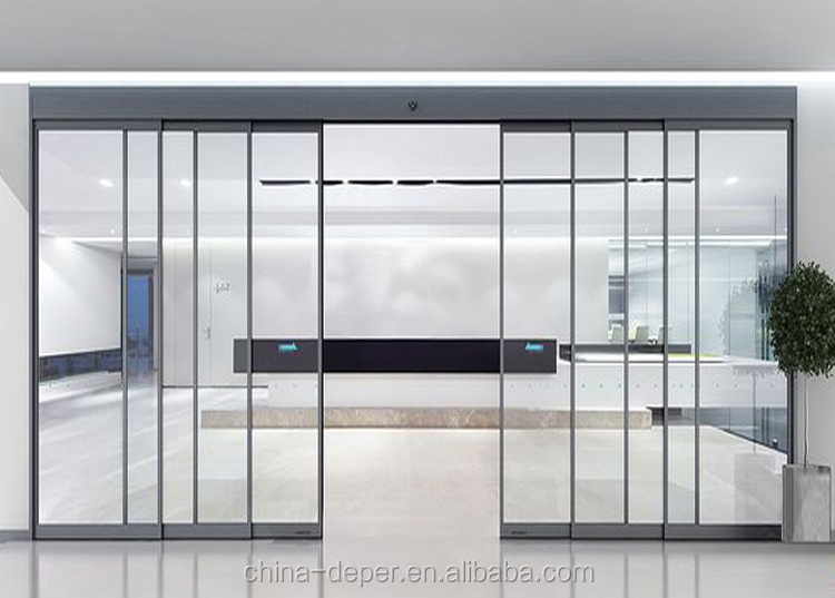 China manufacturer telescopic sliding door glass sensor automatic sliding door system