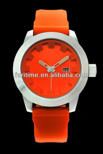 custom waterproof silicone watch 2014 promotion watch