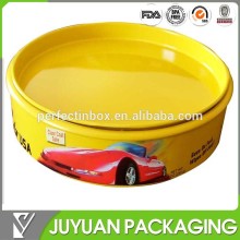 round tin can for Soap,car wax tin container