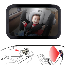 Shatterproof Fully Assembled Baby Safety Car Seat Mirror for Rear Facing Infants