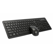 2.4G Wireless Keyboard and Mouse Combo: 108-Key Ultra Thin Membrane Keyboard & Wireless Mouse