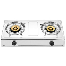 Standard Double Burner Stainless Steel Cooktops Hotel Kitchen Commercial Gas Cooker