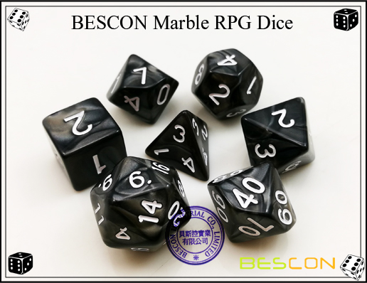 Juego de dados de mármol RPG BESCON-10 BESCON Marble RPG Dice Set-10