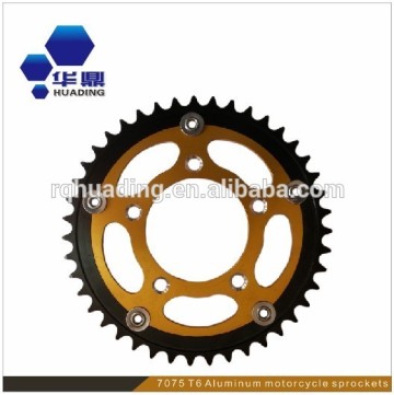 520 chian 7075 T6 motorcycle aluminum alloy sprockets