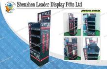 OEM Cosmetic Corrugated Cardboard Display Shelf ,4c Printin