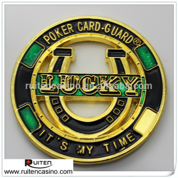Lucky Poker Card Guard Coin Chips
