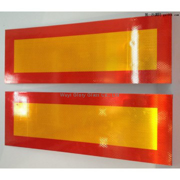 Aluminium reflective vehicle markings, hi viz warning vehicle plates