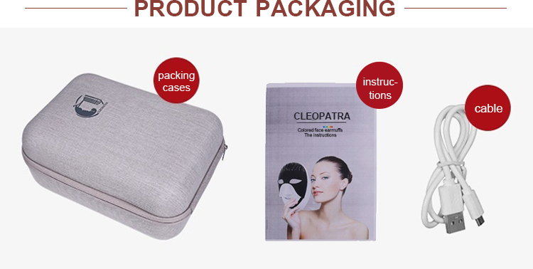Skin rejuvenation beauty machine 7 color  led light multi-function LED beauty mask