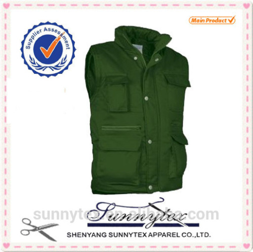 Sunnytex Clothes Customised Cheap Mens Sleeveless Winter Work Vest