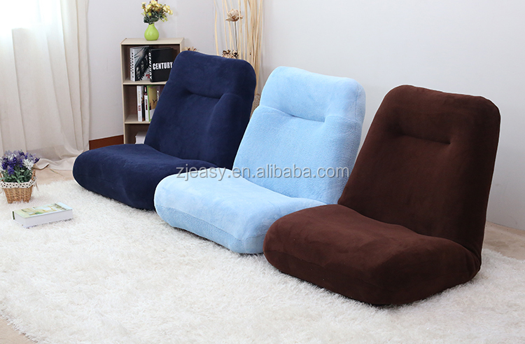 Sala de estar Silla de piso de espuma viscoelástica ajustable de 14 posiciones y silla de juego, silla de piso reclinable