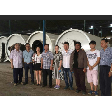 non-pullution waste tires pyrolysis machinery