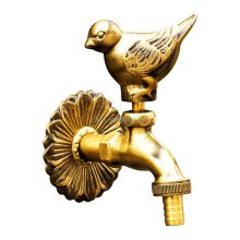 Antique Brass Magpie Bib Tap