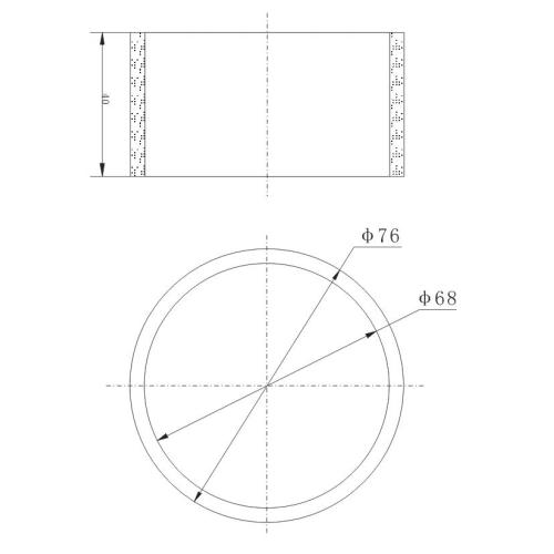 Piezoceramikrohr für Ultraschalltransmitter 15kHz