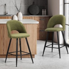 Classic Boucle and Metal Bar Chair
