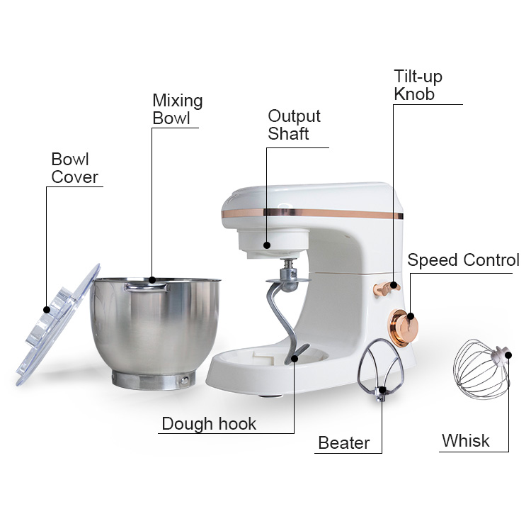 Vertical mixer for baking