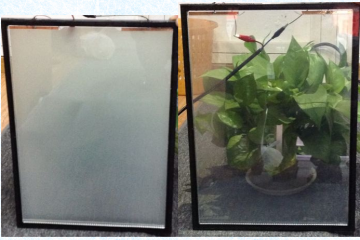 white laminated smart glass