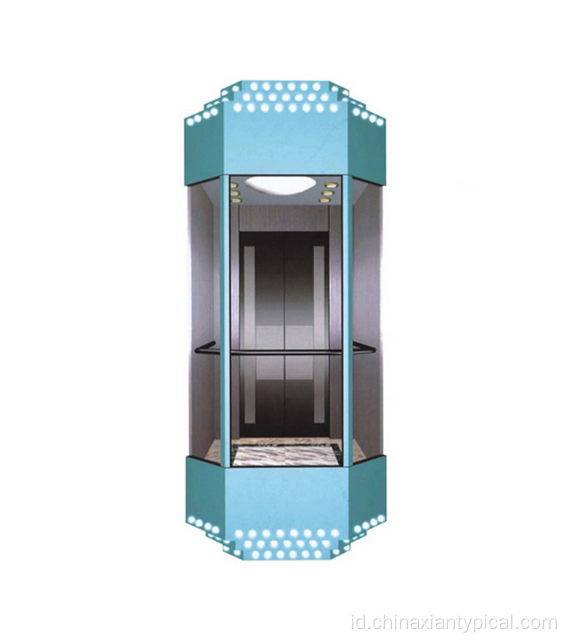 Panoramic Elevator Rhombus Cabin