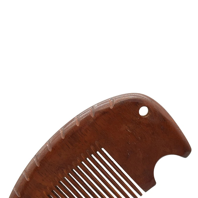 Wholesale Customized Logo Pocket Size Hair Comb Natural Peach Wood Beard Comb for Salon Travel